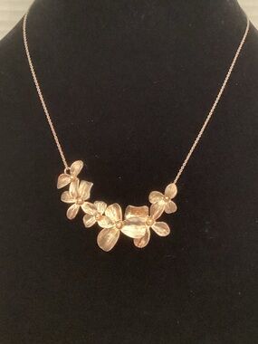 Silpada silver flower garden whimsical necklace